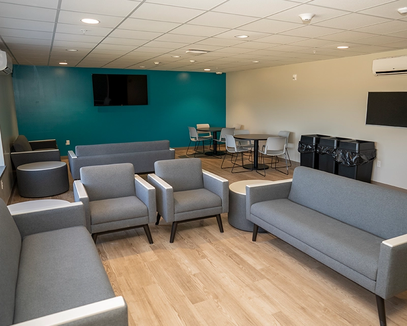 Commons Area in Compass Commons at Holiday World.